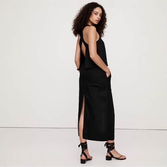 NWT Banana Republic Linen MIDI Skirt - Picture 2 of 6